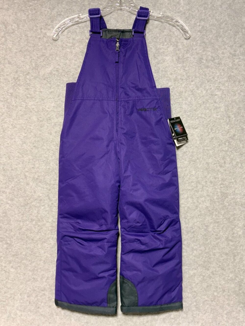 Arctix Snow Bibs Pants Toddler Size 4T Purple Full Zip